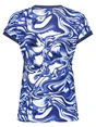 Geisha T-shirt with rib jersey AOP 52447-60 SARAH