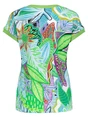 Geisha T-shirt with rib jersey AOP 52447-60 SARAH