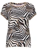 Geisha T-shirt with rib jersey AOP 52447-60 SARAH