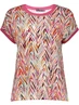 Geisha T-shirt with rib jersey AOP 52447-60 SARAH