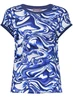 Geisha T-shirt with rib jersey AOP 52447-60 SARAH