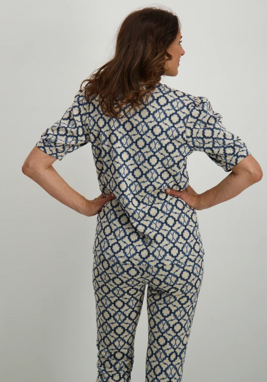 Geisha Top jaqcuard s/sl 53160-70