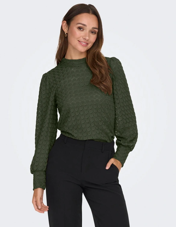 Jacqueline de Yong JDYAVERY L/S LACE TOP JRS NOOS 15268408