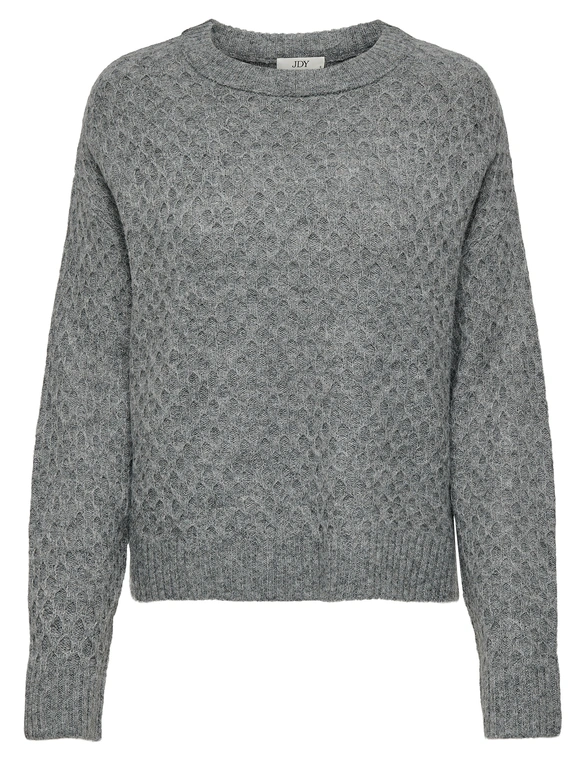 Jacqueline de Yong JDYBIGUM L/S O-NECK PULLOVER KNT 15328356