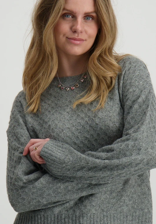 Jacqueline de Yong JDYBIGUM L/S O-NECK PULLOVER KNT 15328356