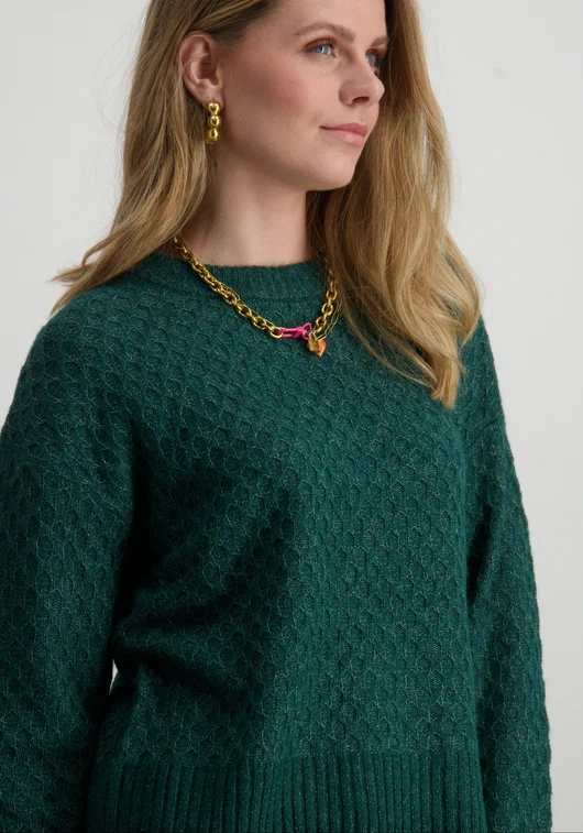 Jacqueline de Yong JDYBIGUM L/S O-NECK PULLOVER KNT 15328356