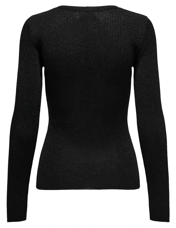 Jacqueline de Yong JDYBODILLA LUREX L/S V-NECK PULLOVE 15335494