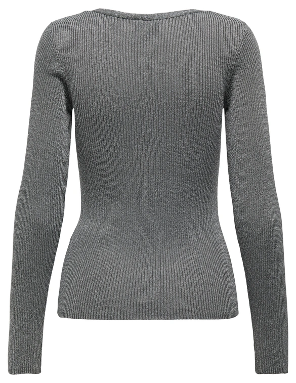Jacqueline de Yong JDYBODILLA LUREX L/S V-NECK PULLOVE 15335494