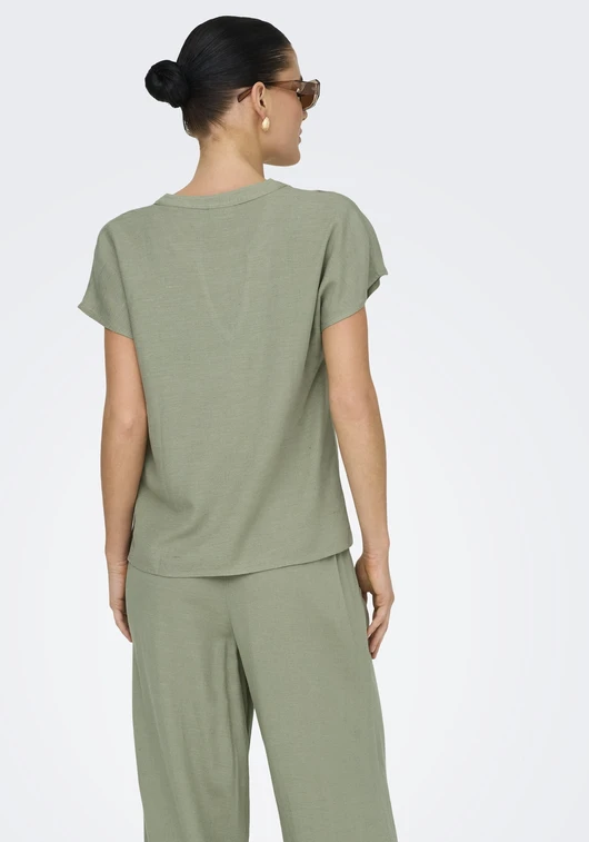 Jacqueline de Yong JDYCAYA LION LINEN S/S TOP WVN DIA 15346547