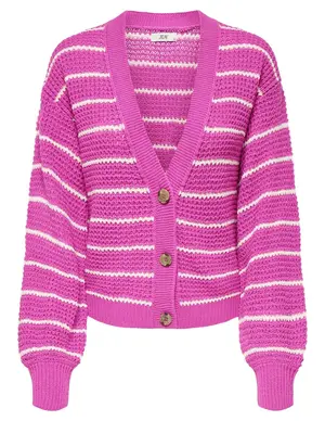 Jacqueline de Yong JDYELLEN L/S V-NECK STRIPE CARDIGAN 15328338