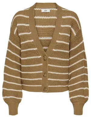Jacqueline de Yong JDYELLEN L/S V-NECK STRIPE CARDIGAN 15328338