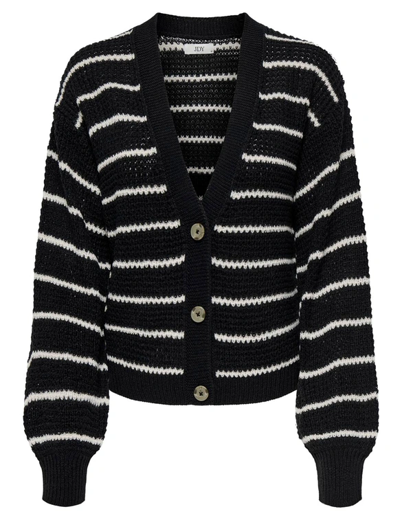 Jacqueline de Yong JDYELLEN L/S V-NECK STRIPE CARDIGAN 15328338