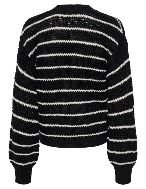Jacqueline de Yong JDYELLEN L/S V-NECK STRIPE CARDIGAN 15328338