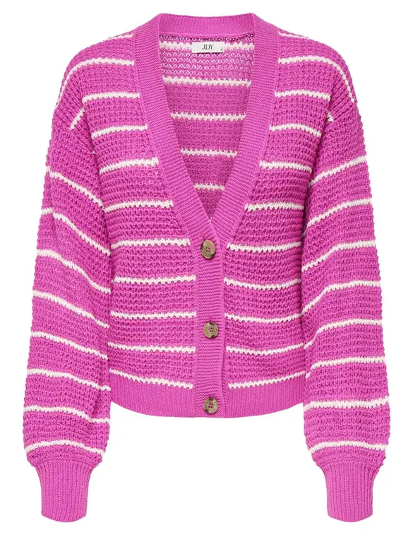 Jacqueline de Yong JDYELLEN L/S V-NECK STRIPE CARDIGAN 15328338