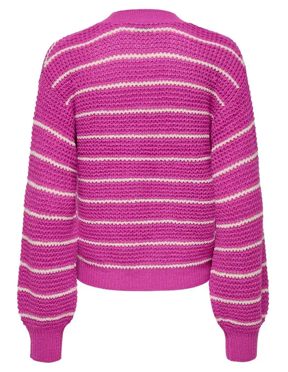 Jacqueline de Yong JDYELLEN L/S V-NECK STRIPE CARDIGAN 15328338