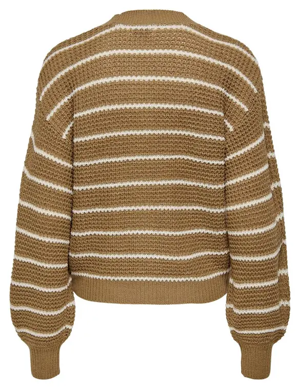 Jacqueline de Yong JDYELLEN L/S V-NECK STRIPE CARDIGAN 15328338