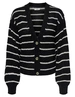 Jacqueline de Yong JDYELLEN L/S V-NECK STRIPE CARDIGAN 15328338