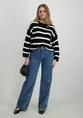 Jacqueline de Yong JDYJUSTY L/S STRIPE PULLOVER KNT NO 15264902