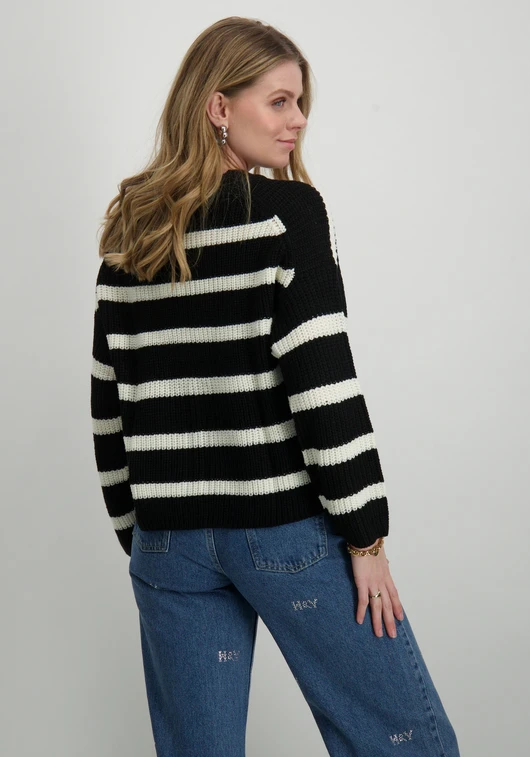 Jacqueline de Yong JDYJUSTY L/S STRIPE PULLOVER KNT NO 15264902