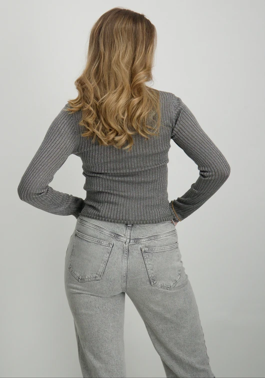 Jacqueline de Yong JDYPLUM LUREX L/S O-NECK PULLOVER K 15330569