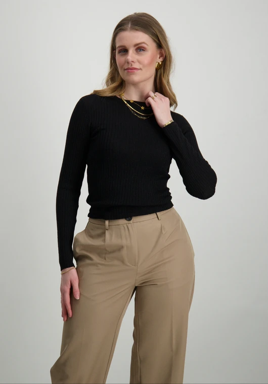 Jacqueline de Yong JDYPLUM LUREX L/S O-NECK PULLOVER K 15330569