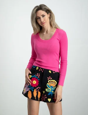 Jacqueline de Yong JDYPLUM YSLA L/S O-NECK PULLOV KNT 15266063