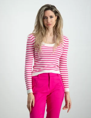 Jacqueline de Yong JDYPLUM YSLA L/S O-NECK PULLOV KNT 15266063