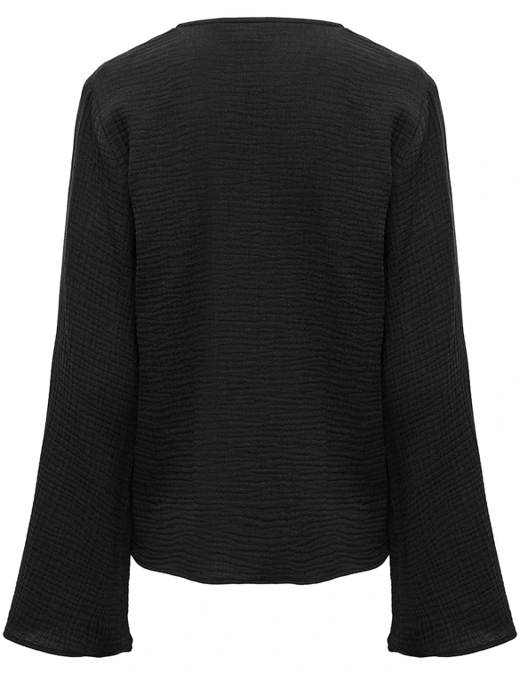 Jacqueline de Yong JDYTHEIS LIFE L/S TOP WVN DIA 15341079