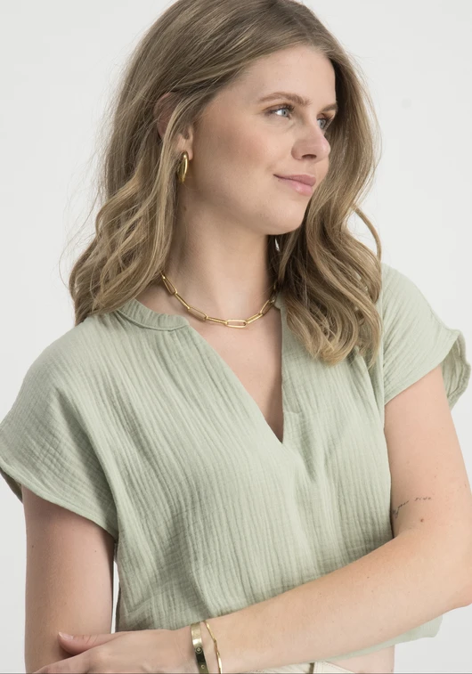Jacqueline de Yong JDYTHEIS LIFE S/S TOP WVN DIA 15317398
