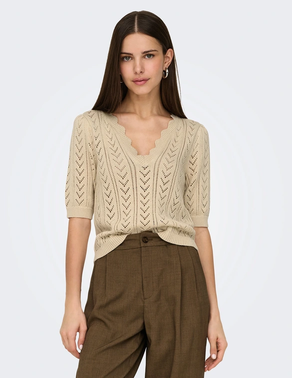 Jacqueline de Yong JDYTIKKA 2/4 STRUCTURE PULLOVER KNT 15287445