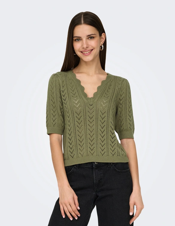 Jacqueline de Yong JDYTIKKA 2/4 STRUCTURE PULLOVER KNT 15287445