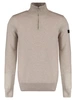 Malelions MEN KNITTED QUARTER ZIP MM3-AW24-09