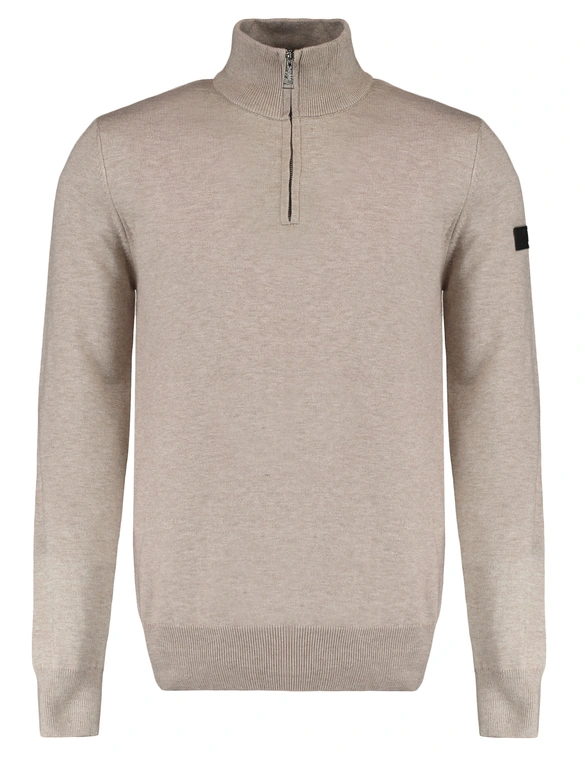 Malelions MEN KNITTED QUARTER ZIP MM3-AW24-09