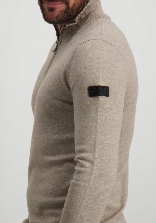Malelions MEN KNITTED QUARTER ZIP MM3-AW24-09
