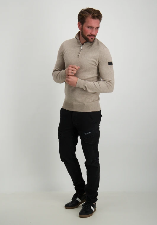 Malelions MEN KNITTED QUARTER ZIP MM3-AW24-09