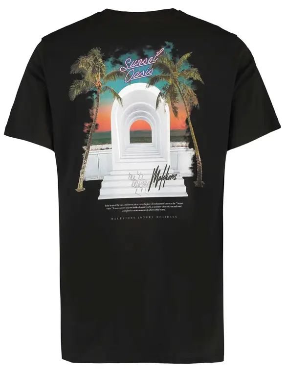 Malelions Sunset Oasis T-Shirt MM1-HS24-33