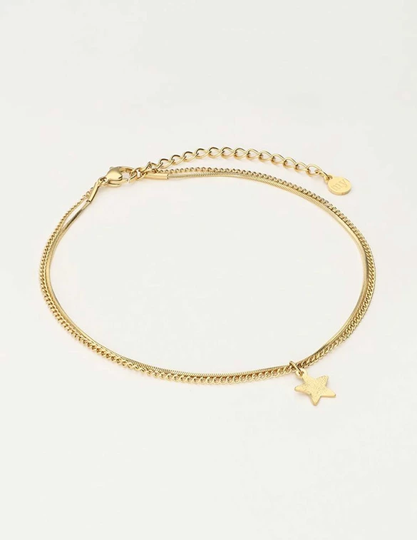 My Jewellery Anklet chain & star MJ10425