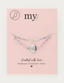 My Jewellery Anklet double chain beads shell MJ12914