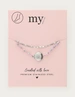 My Jewellery Anklet double chain beads shell MJ12914