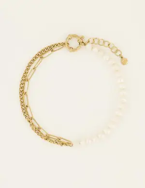 My Jewellery Anklet multi chains and pearls MJ08010