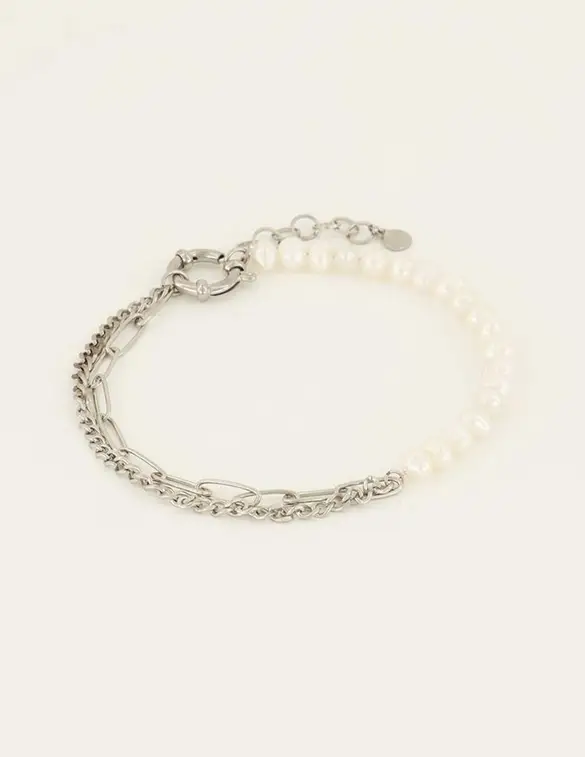 My Jewellery Anklet multi chains and pearls MJ08010