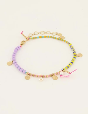 My Jewellery Anklet with beads and coins MJ08277