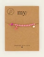 My Jewellery Anklet with beads and stones MJ08275