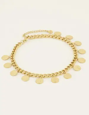 My Jewellery Anklet with coin charms MJ08145