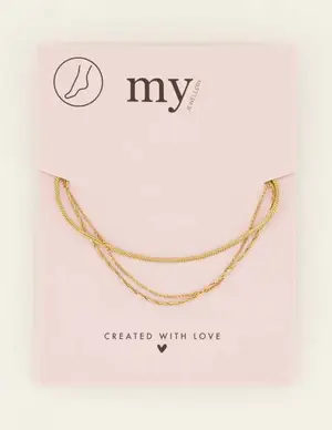 My Jewellery Anklets 3 layers MJ07810
