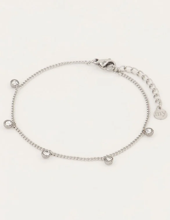 My Jewellery Armbandje Vijfstrass Steentjes MJ04797