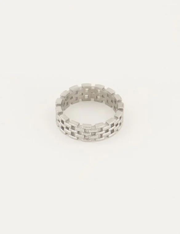 My Jewellery Bede ring met schakels MJ05741