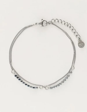 My Jewellery Bracelet 2 chains cubes MJ09727