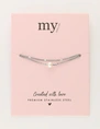 My Jewellery Bracelet 2 chains with pearl MJ11096