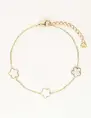 My Jewellery Bracelet 3 flowers pearl MJ10058